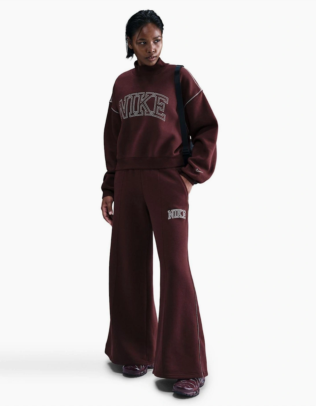 Speed Mock Neck High Collar Long Sleeve Sweatshirt