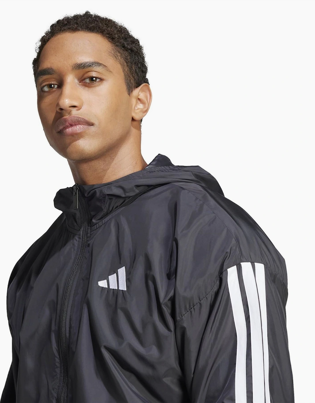 Mens Essentials 3 Stripes Windbreaker