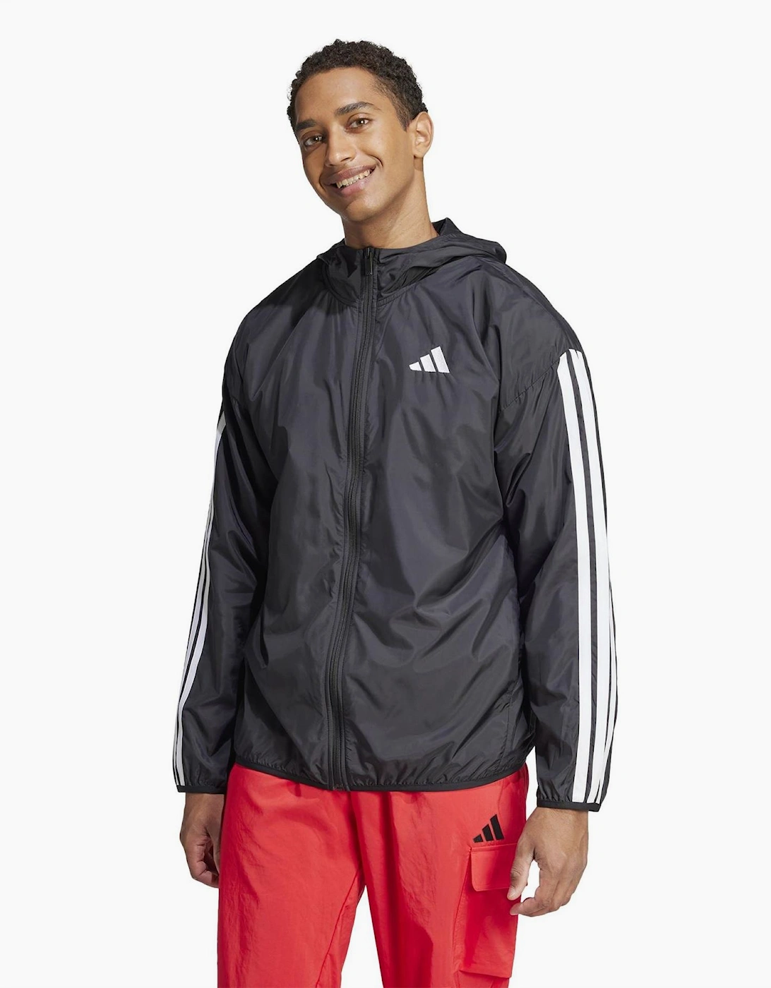 Mens Essentials 3 Stripes Windbreaker