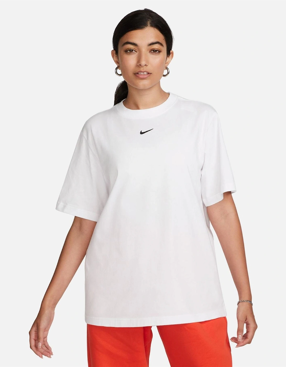 Nike Women's Multi/White Logo T Shirt - Size 12