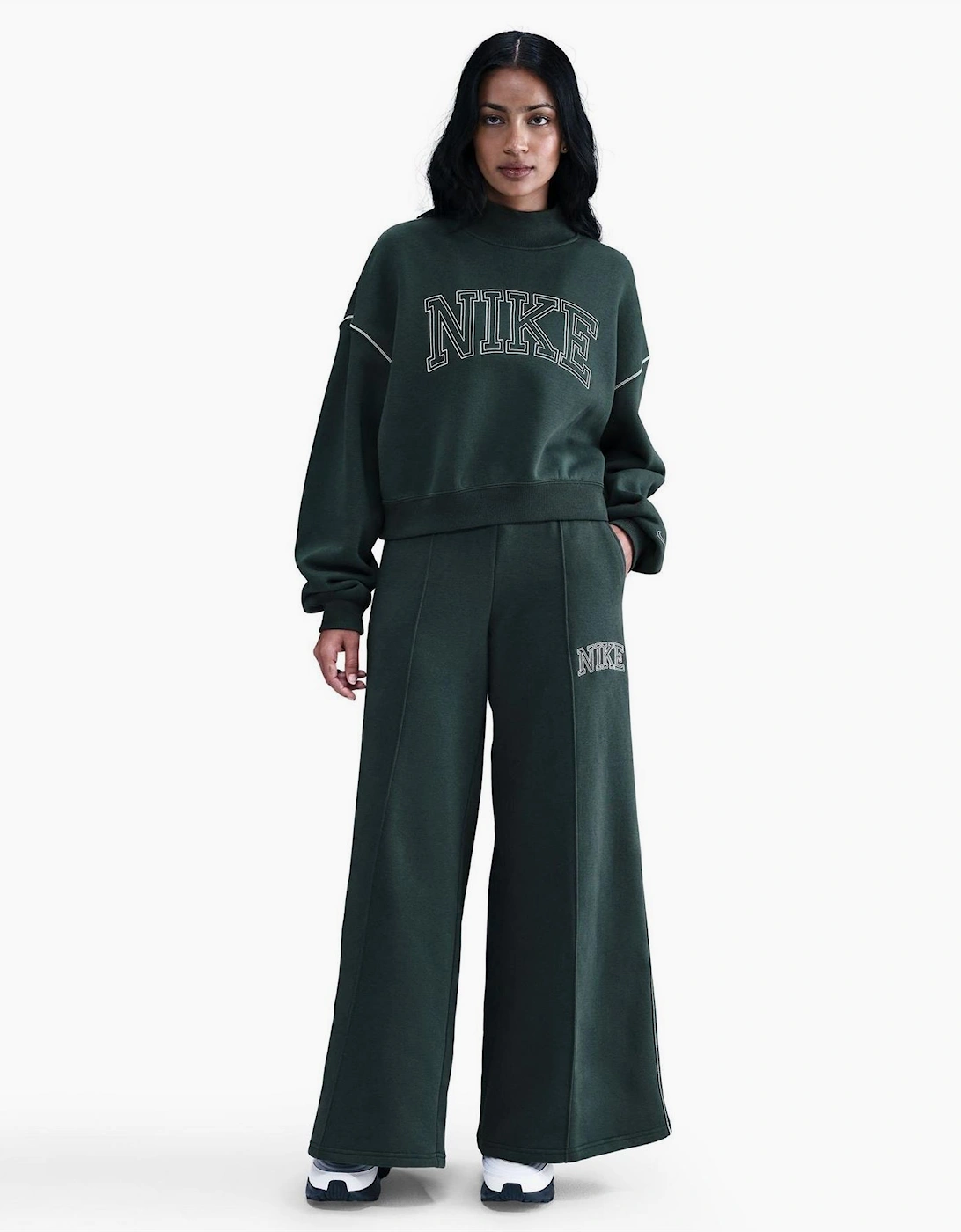 Speed Solid Patterned Wide Fit Sweatpants