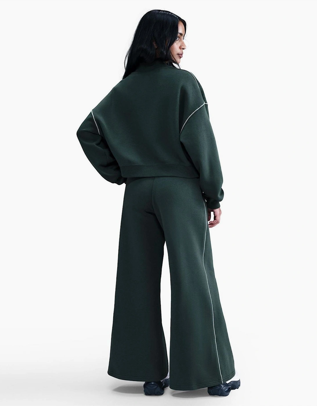 Speed Solid Patterned Wide Fit Sweatpants