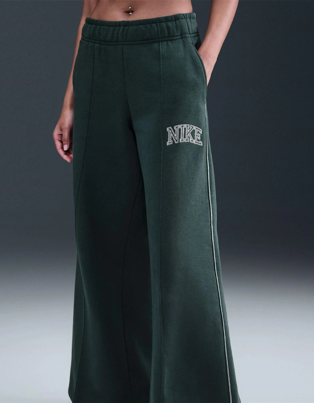 Speed Solid Patterned Wide Fit Sweatpants