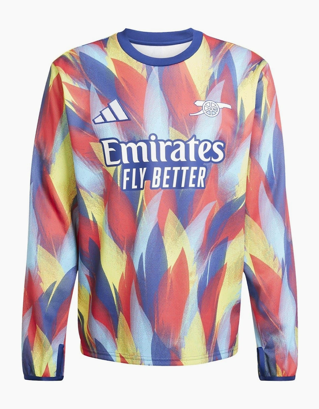 Mens Arsenal Long Sleeve Pre Match Shirt 2025 2026, 7 of 6