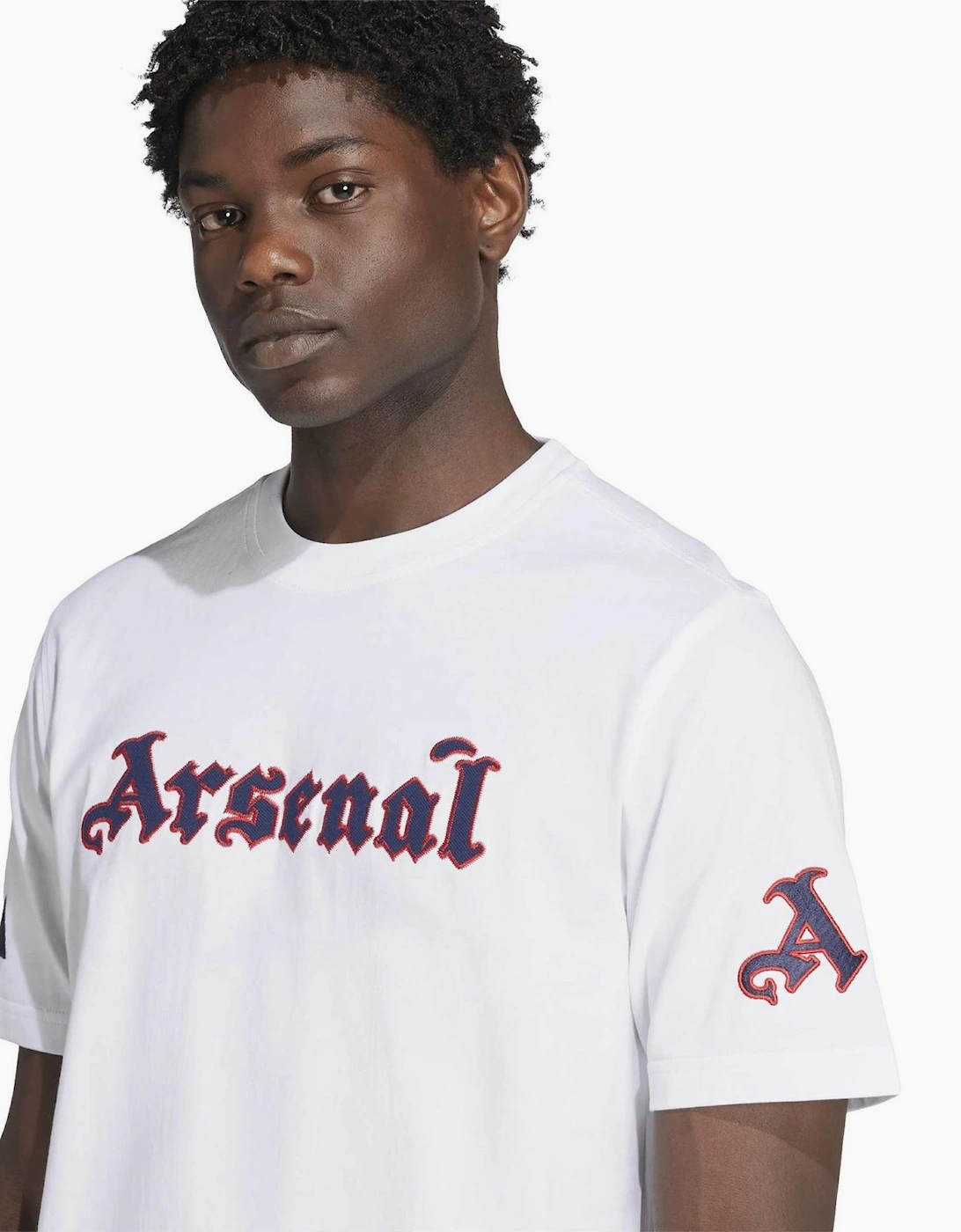 Arsenal Logo Print Crew Neck Short Sleeve T-Shirt