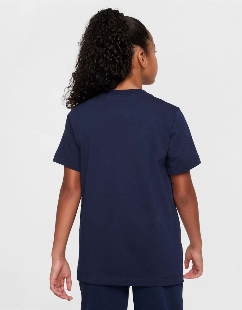Logo Print Crew Neck Short Sleeve Jersey T-Shirt