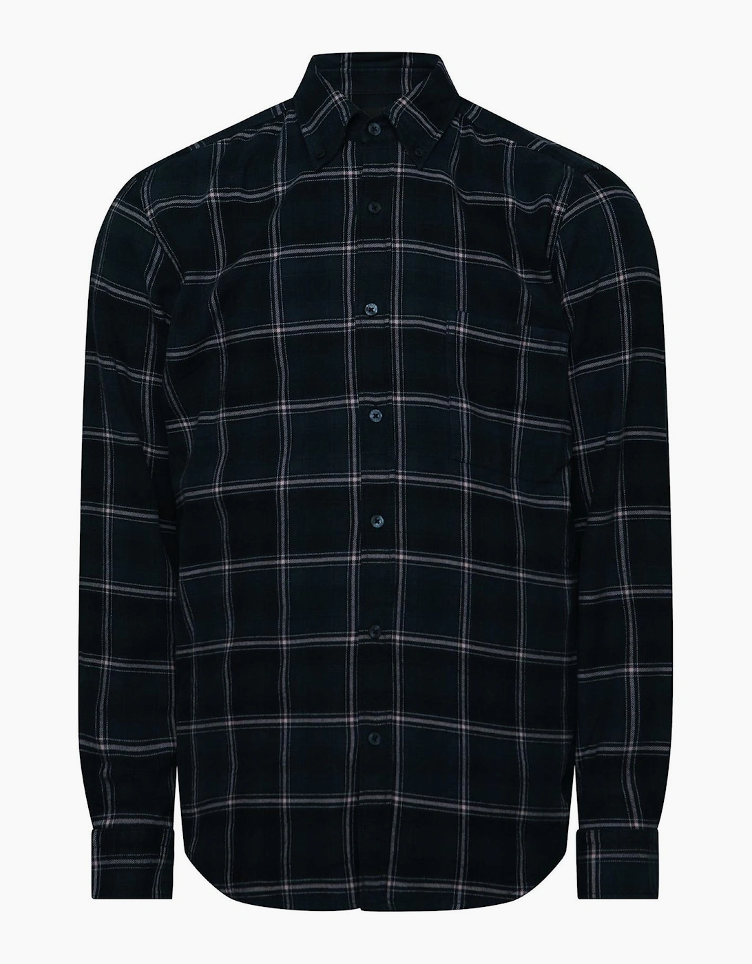 Collared Neck Button Down Long Sleeve Shirt, 3 of 2