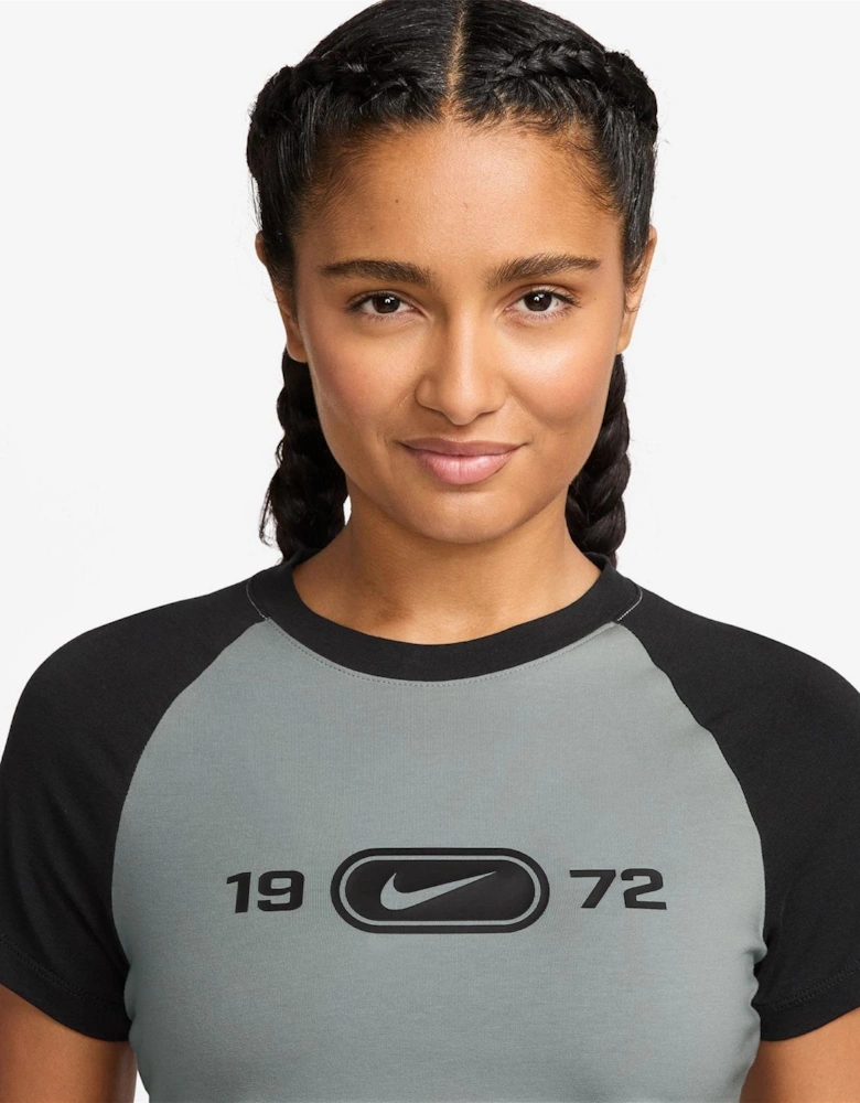 Mini A-Line Crew Neck Short Sleeve Dress