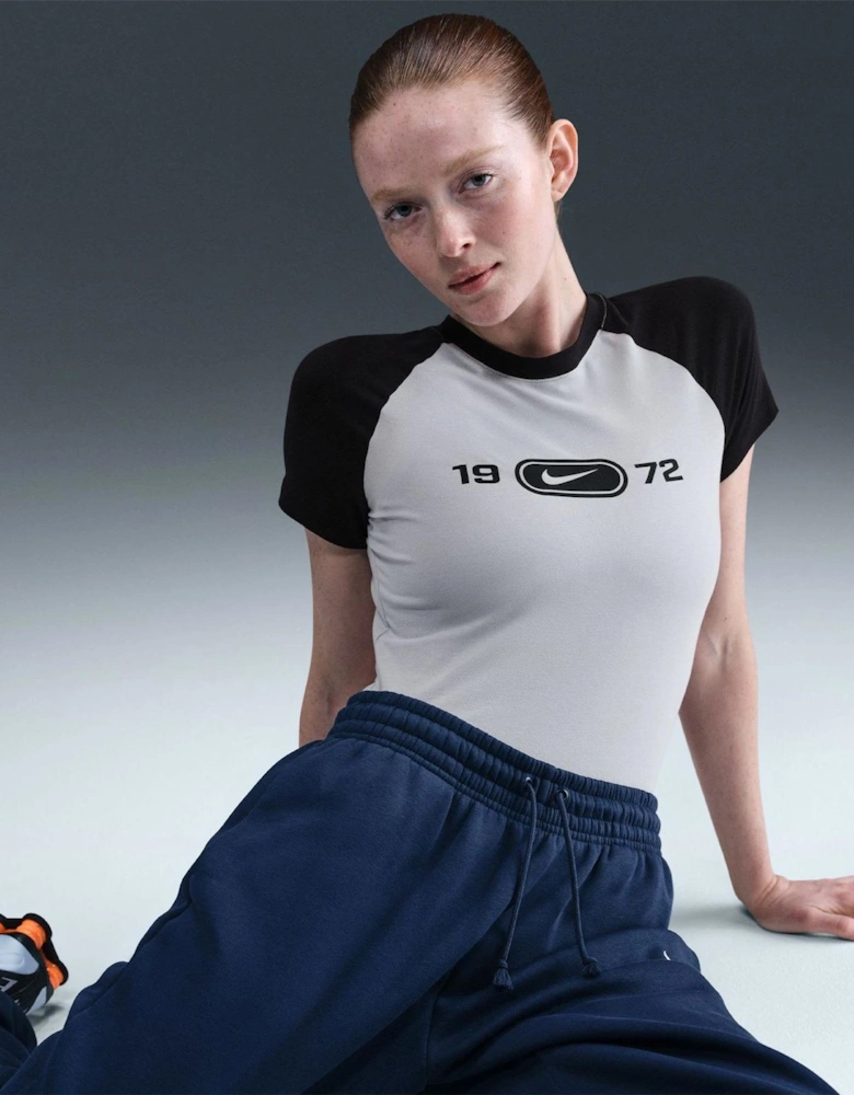 Mini A-Line Crew Neck Short Sleeve Dress