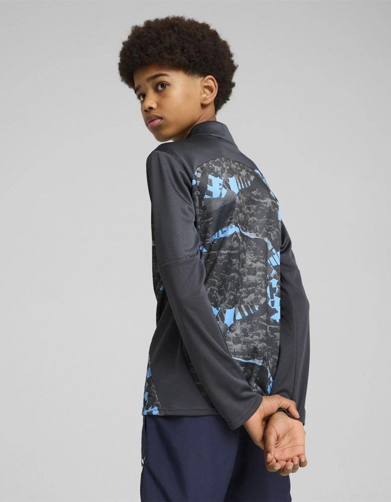 Manchester City Pre Match Quarter Zip Top 2024 2025 Juniors