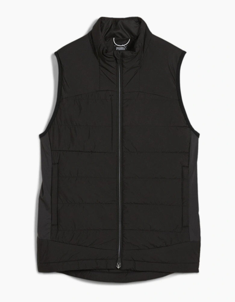 Kyley Quilted Long Sleeve Performance Polo Shirt