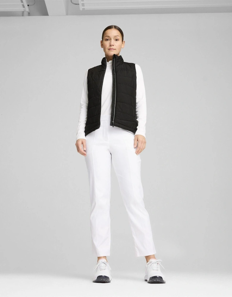 Kyley Quilted Long Sleeve Performance Polo Shirt