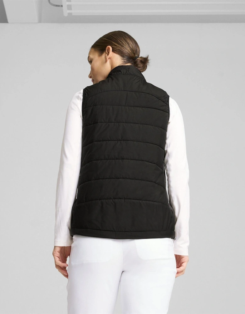 Kyley Quilted Long Sleeve Performance Polo Shirt