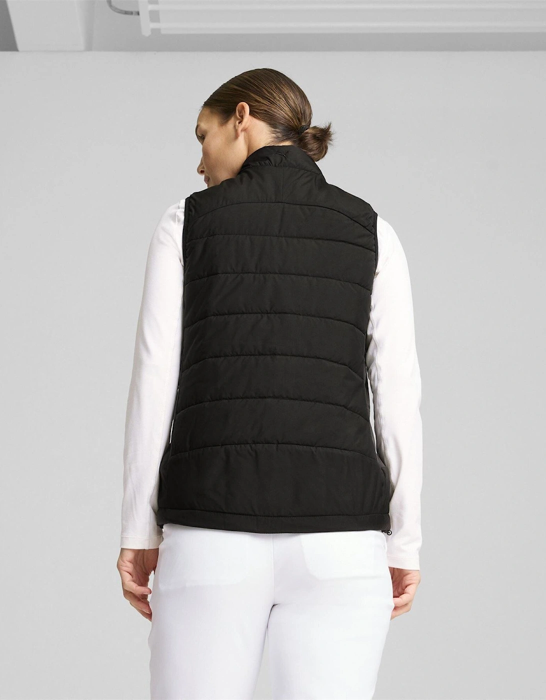 Kyley Quilted Long Sleeve Performance Polo Shirt