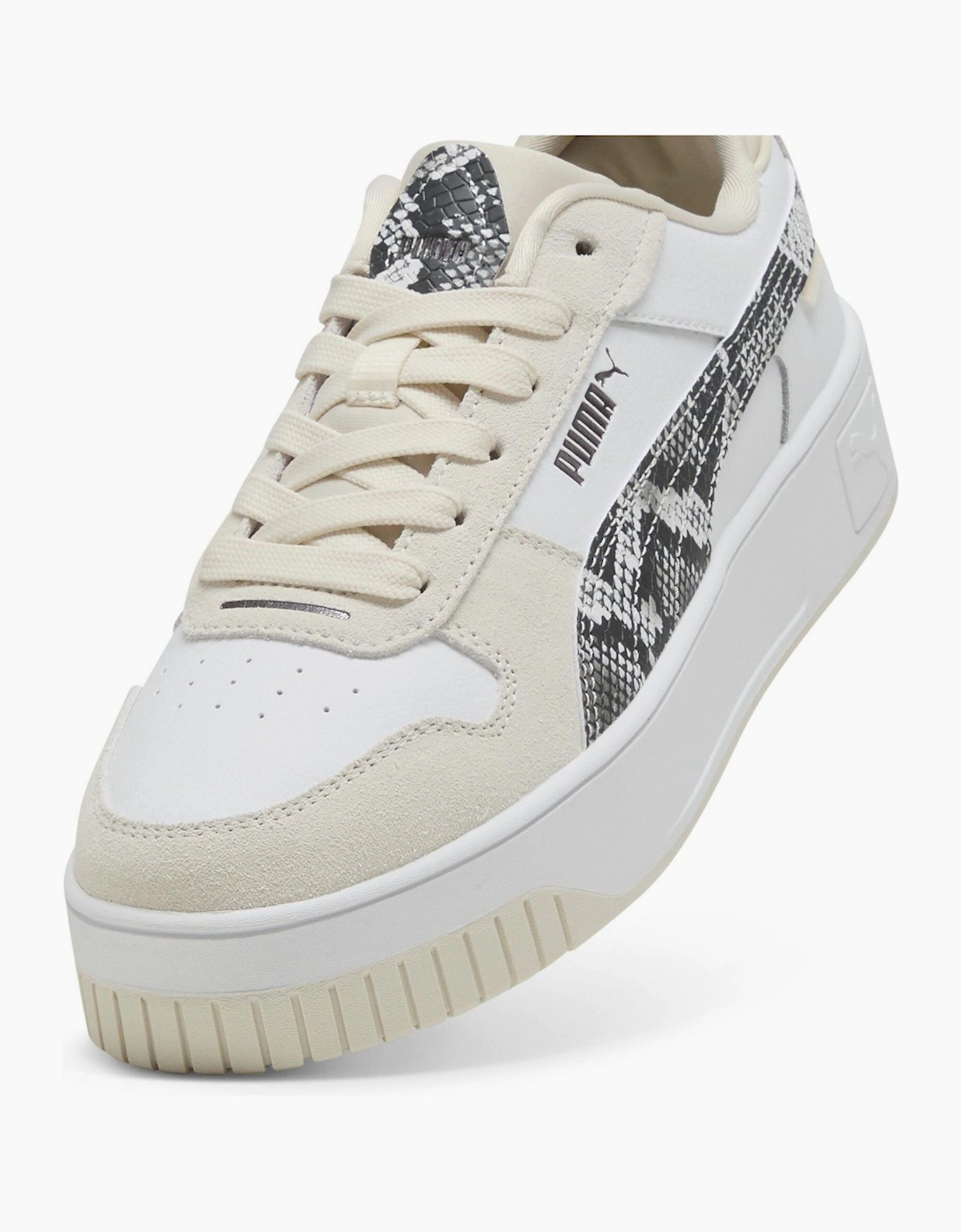 Carina Street Snake Chic Low Top Trainers