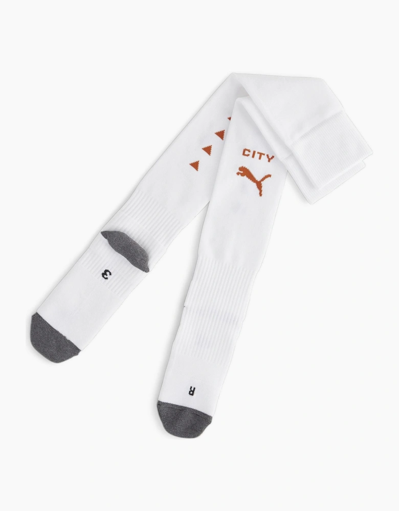Mcfc Striped Socks Replica Football Sock Unisex Kids