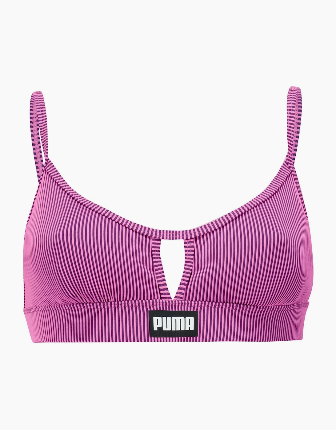 Puma Women's Pink Combo Peek A Boo Bikini Top - Size 10 S