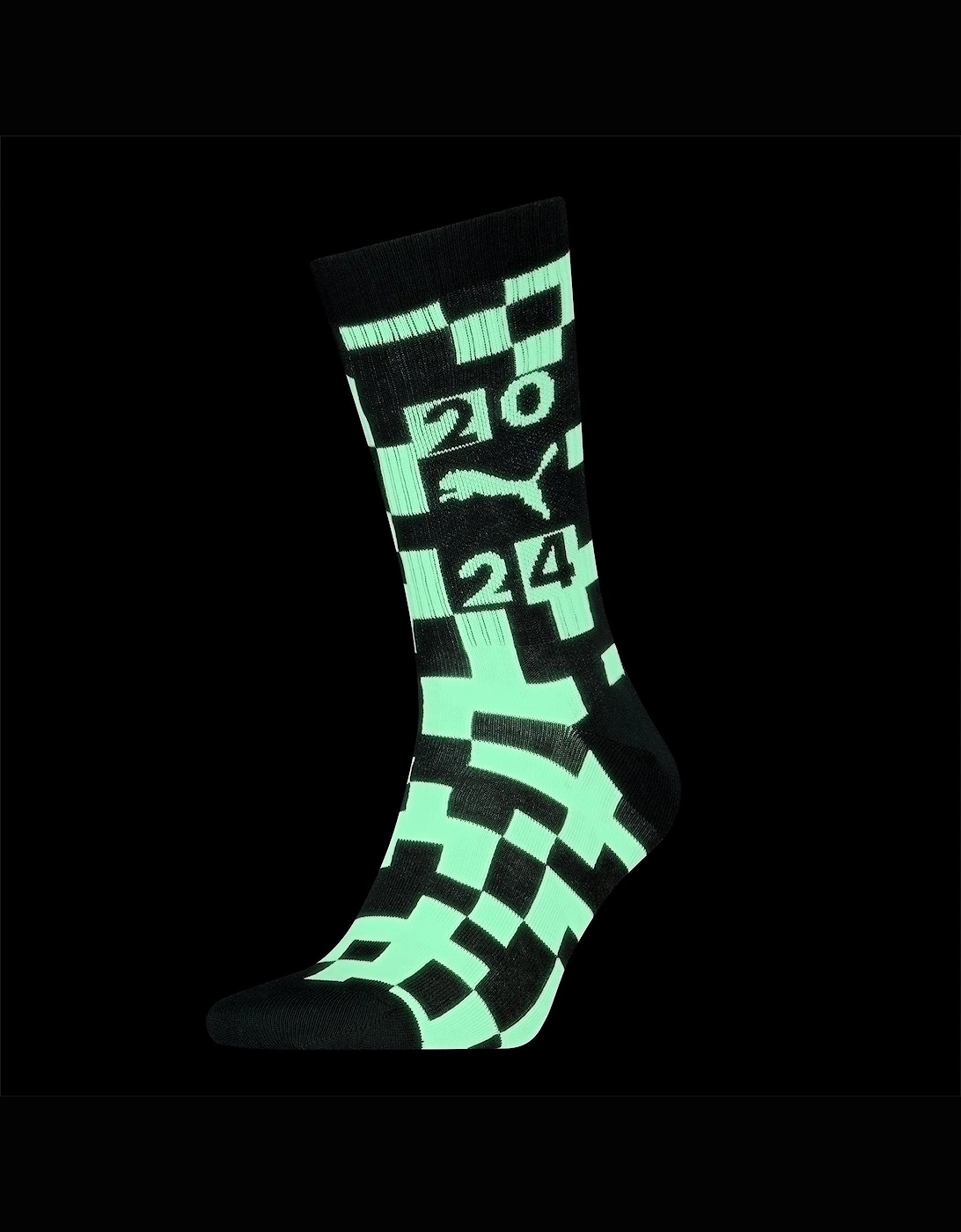 Adults Glow Sport Crew Socks, 3 of 2