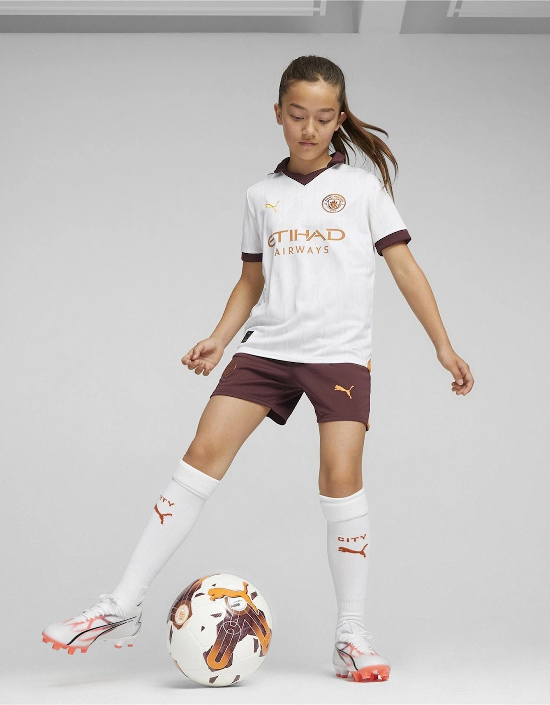 Manchester City Away Shirt 2023 2024 Juniors