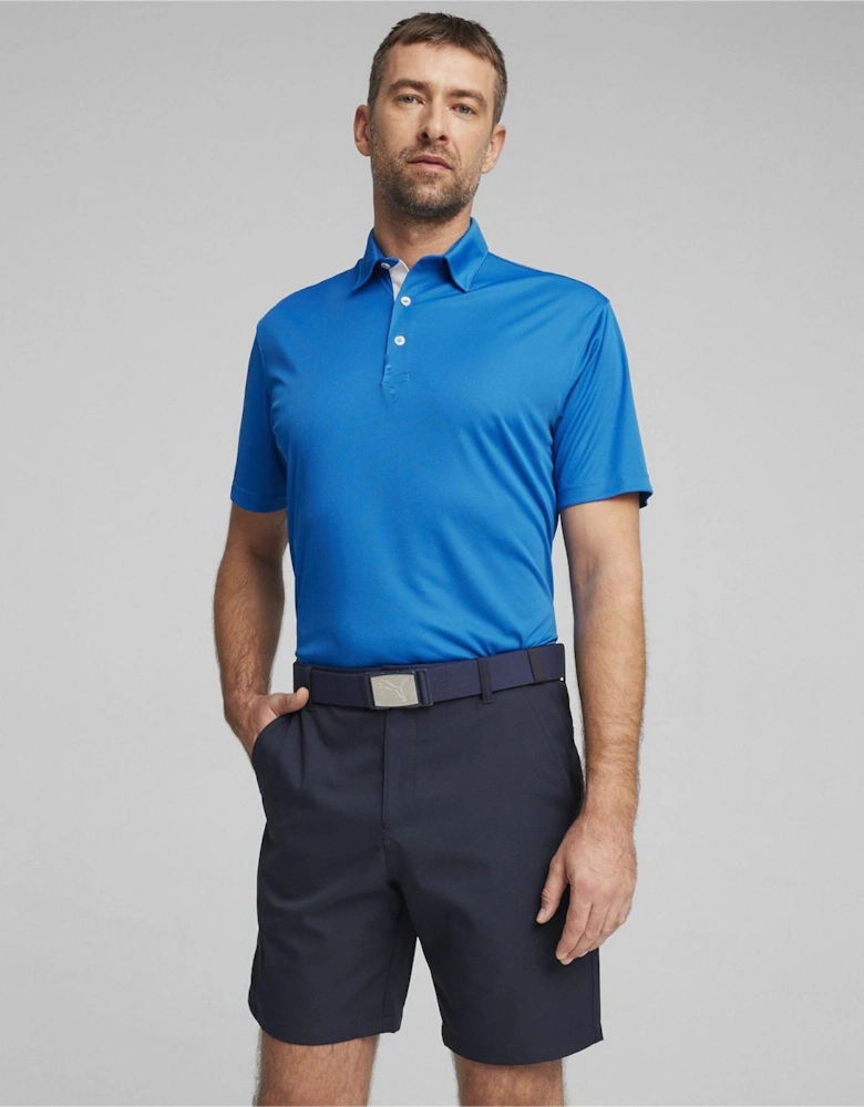 Pure Solid Short Sleeve Performance Polo Shirt
