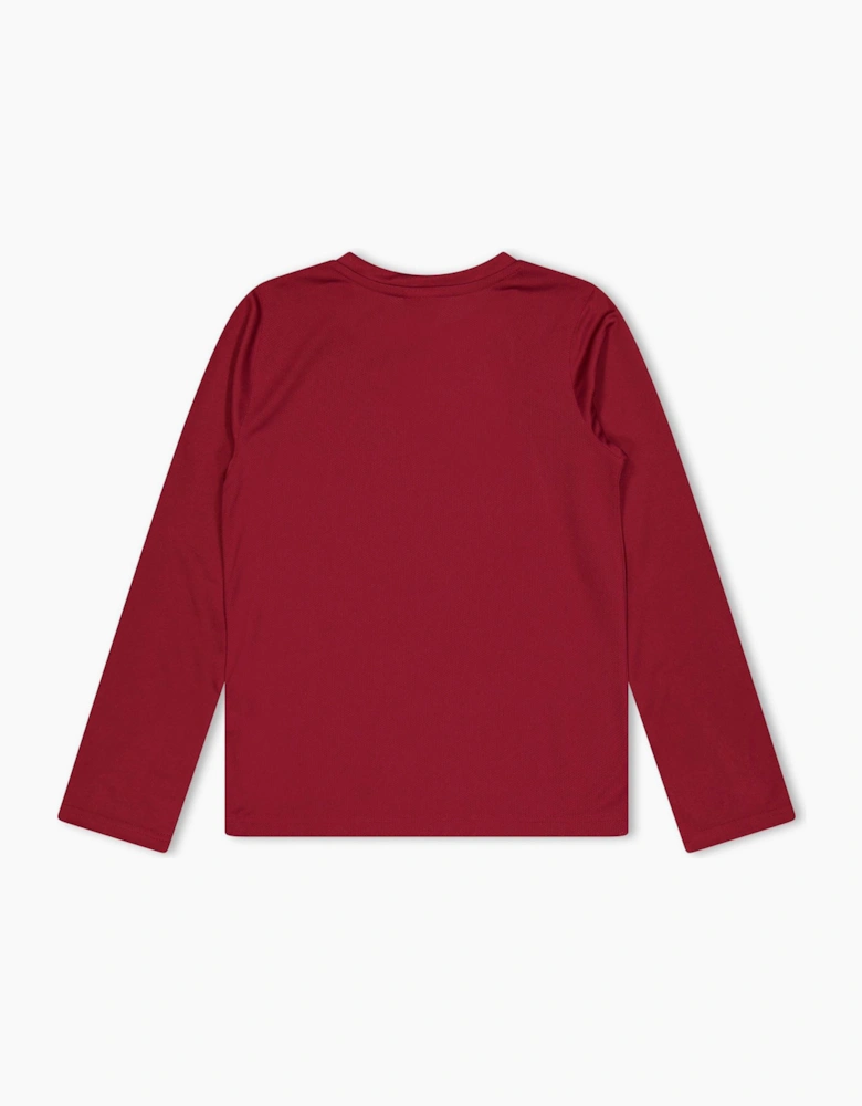 Kids Team Long Sleeve Performance Gym Top