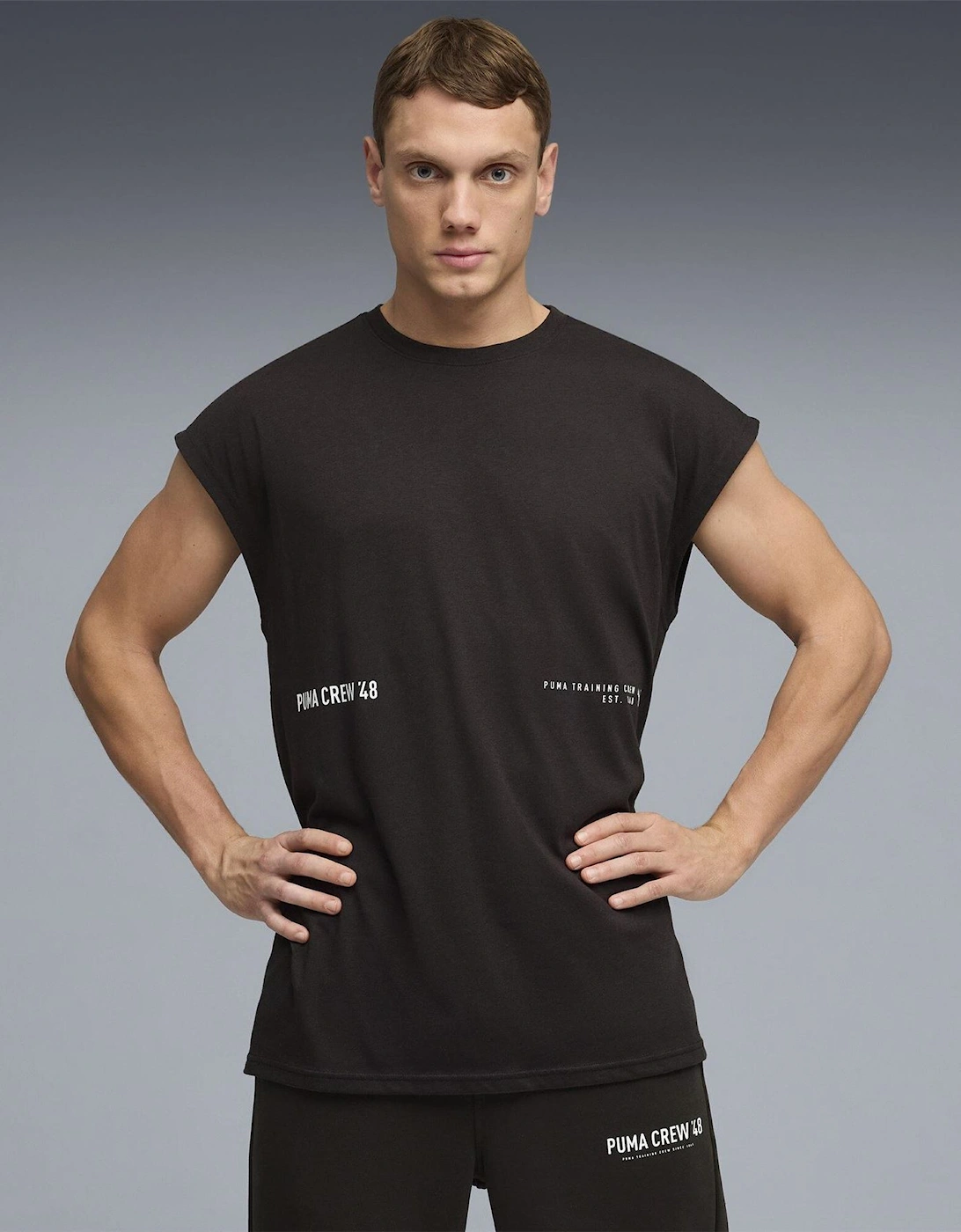 Graphic Cutoff Tank Vest