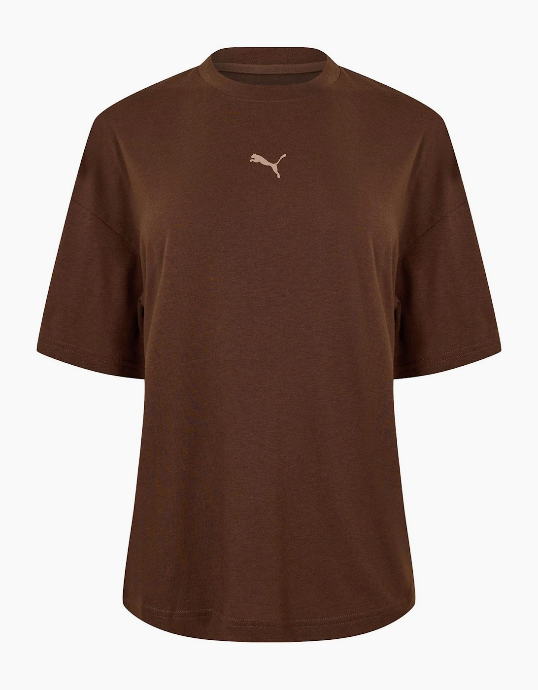 Puma Women's Brown Oversized Tee T Shirt - Size: 8