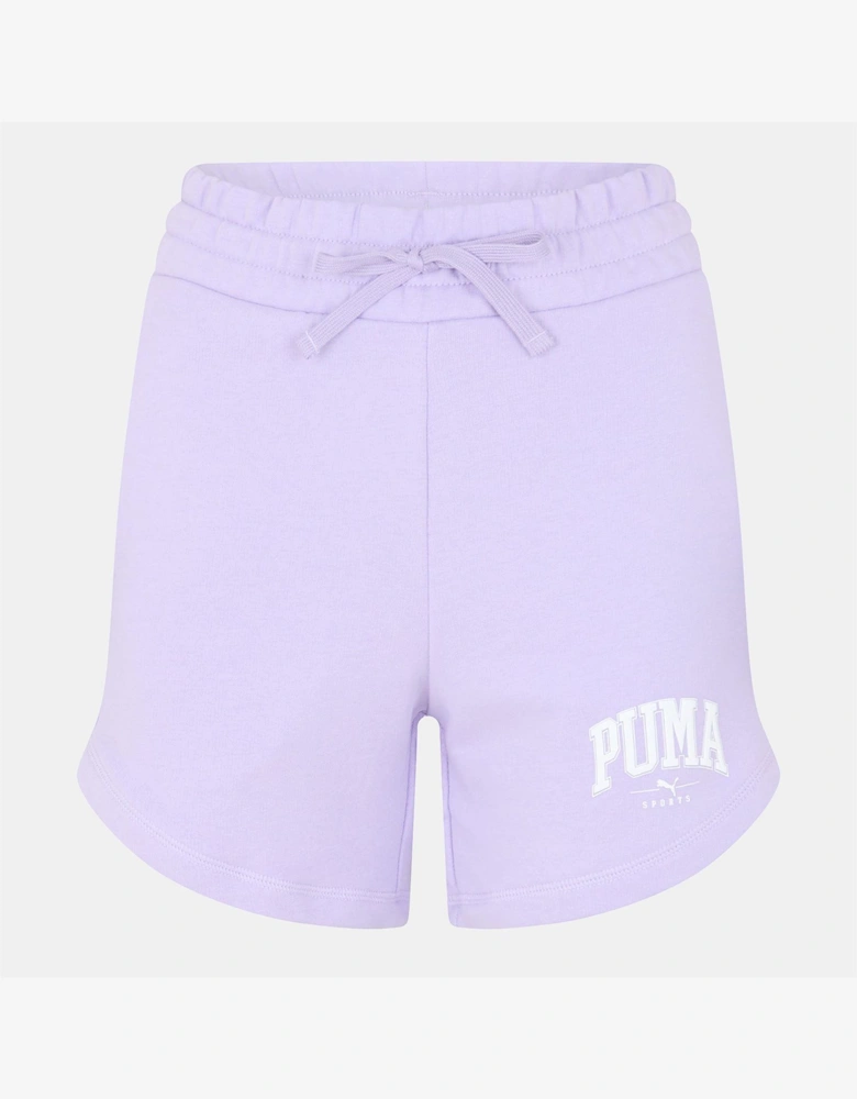 High Waist Woven Tracksuit Shorts