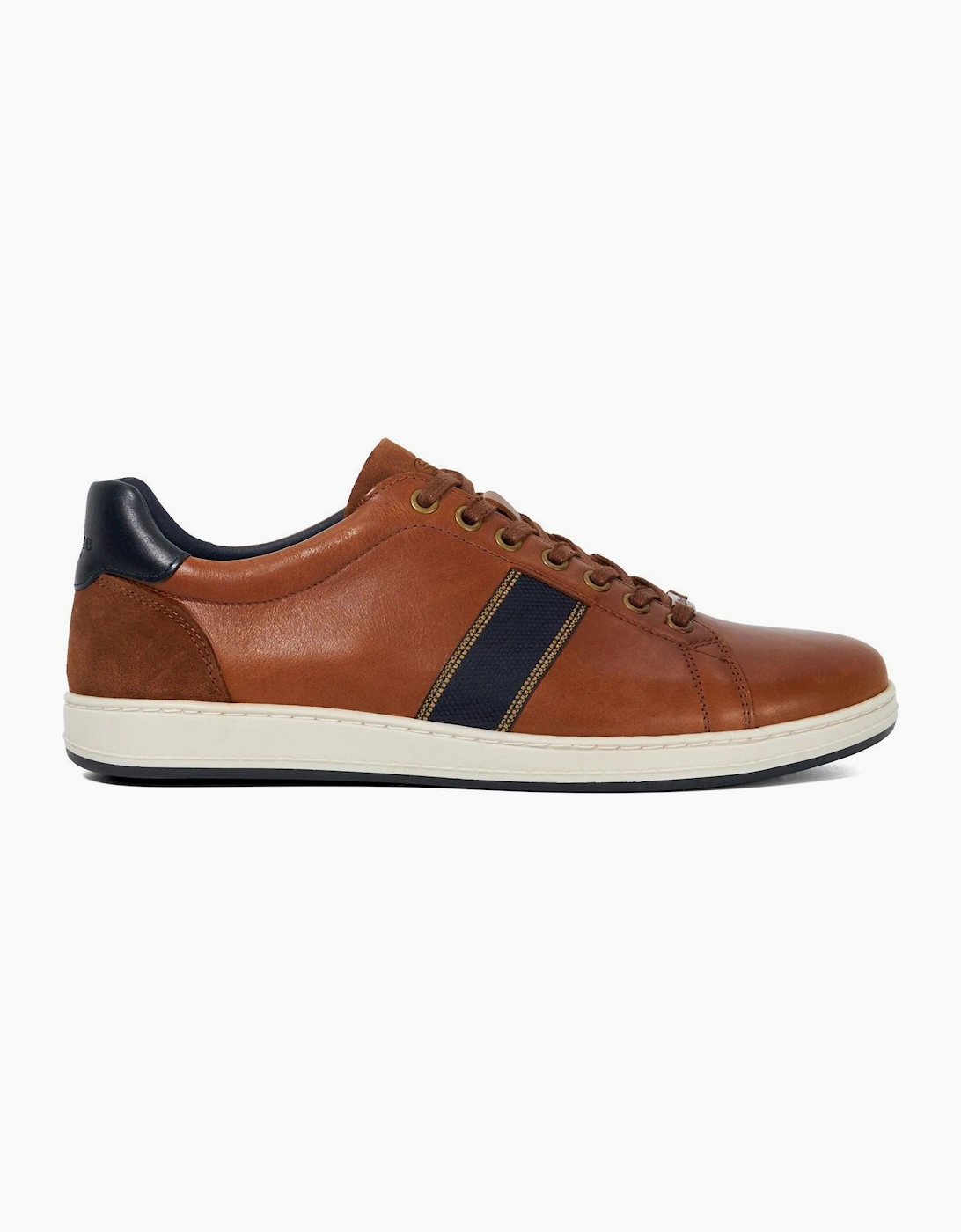 Dune London Dune London Men's Lo Trint Stripe Lace Up Canvas Low Top Sneakers - Brown
