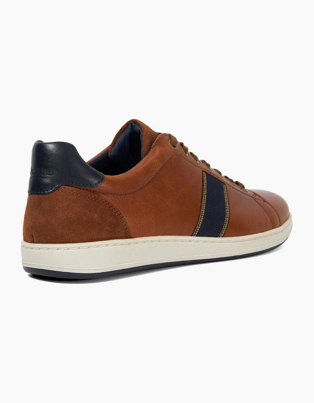 Lo Trint Stripe Lace Up Canvas Low Top Sneakers