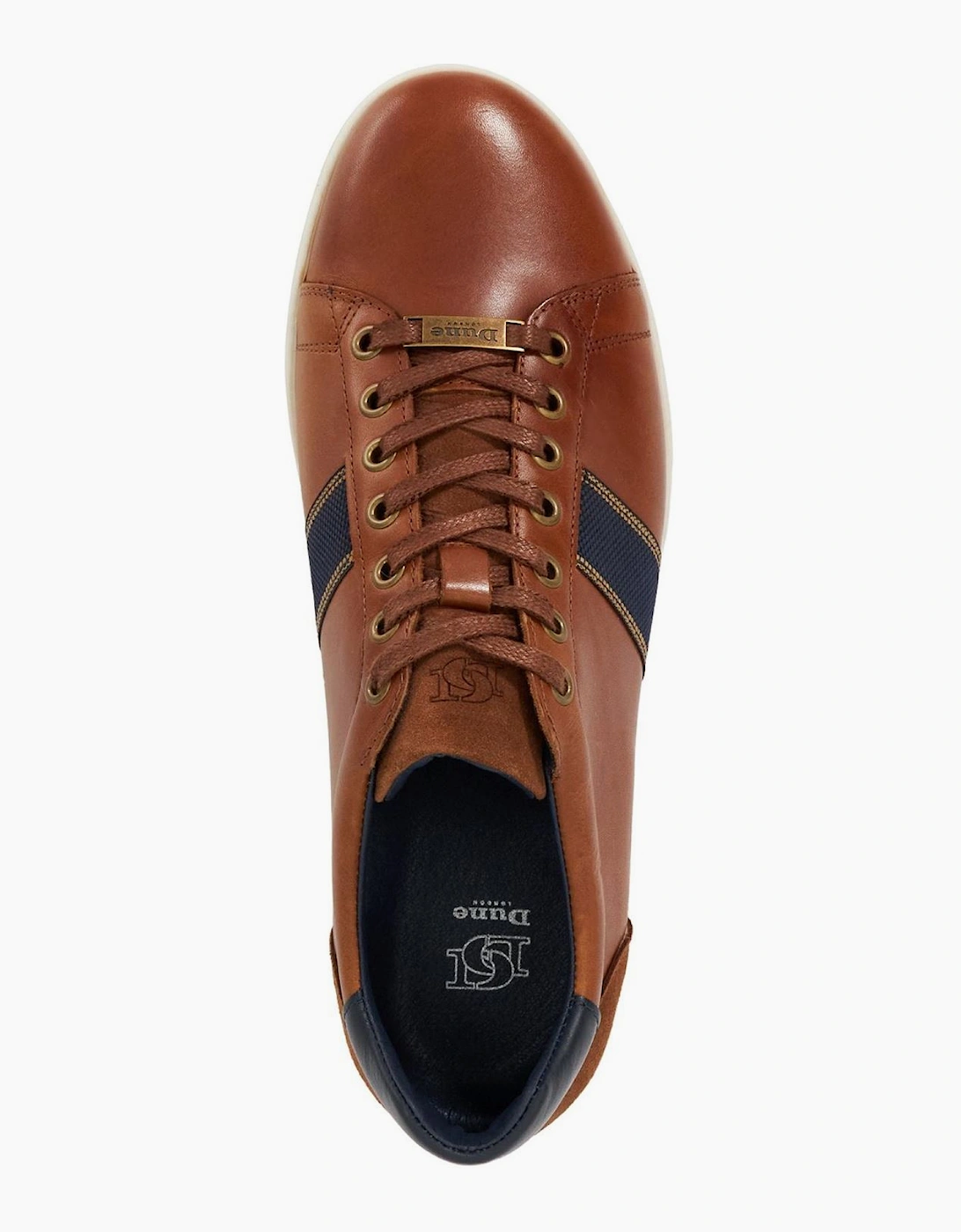 Lo Trint Stripe Lace Up Canvas Low Top Sneakers