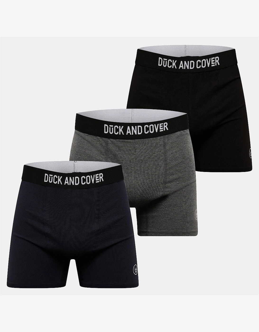Duck & Cover Men's Multi Bronteen 3 Pack Boxer Shorts - Size 37/36/32