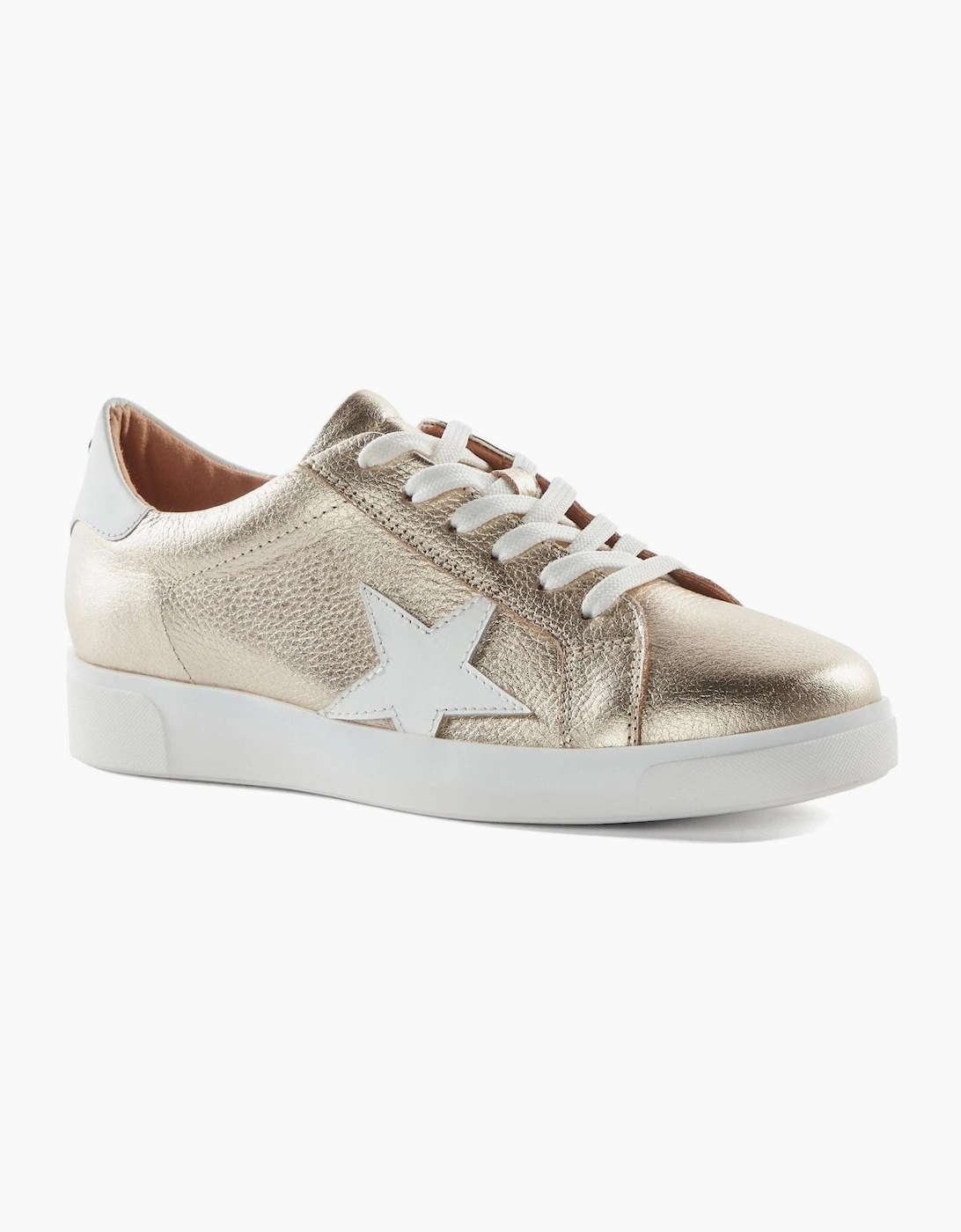 Lo Edriss Star Lace Up Canvas Low Top Sneakers
