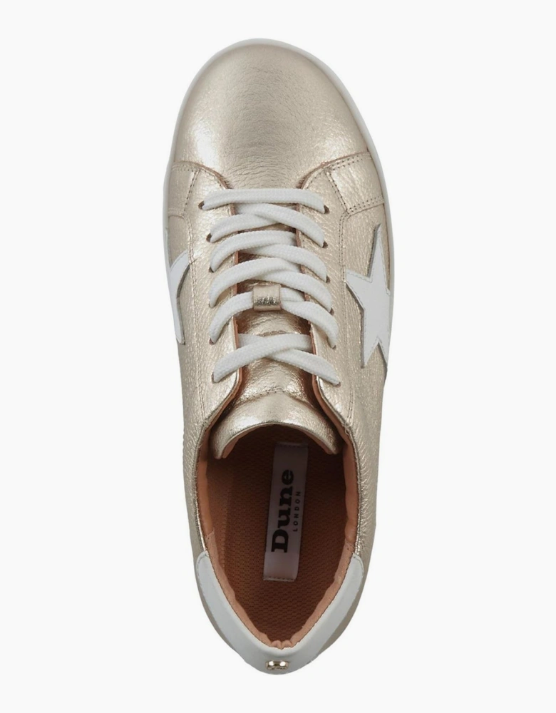 Lo Edriss Star Lace Up Canvas Low Top Sneakers