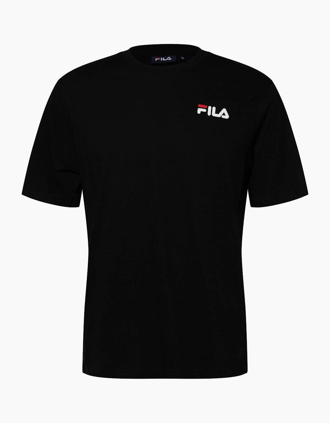 Fila Men's Black Wordmark Crew Neck Short Sleeve T-Shirt - Size 38