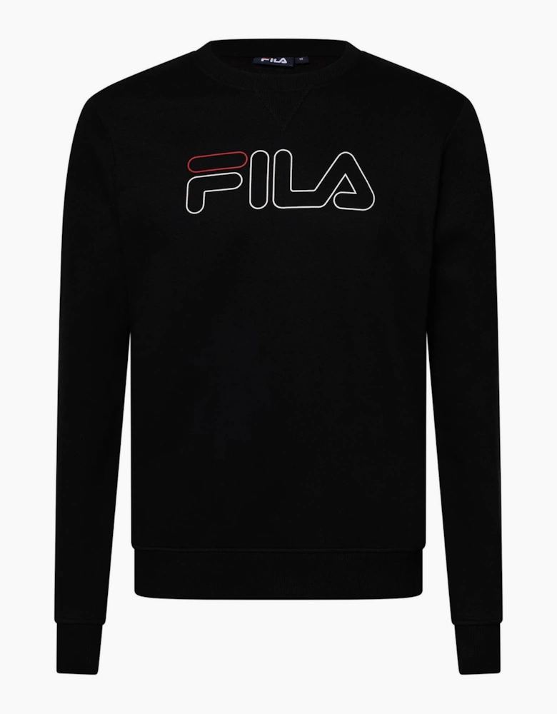 Jude Logo Print Crew Neck Ribbed Collar Sweatshirt