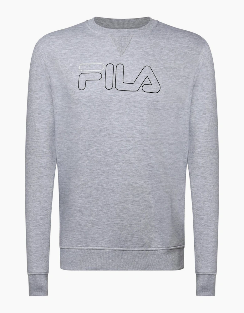 Jude Logo Print Crew Neck Ribbed Collar Sweatshirt