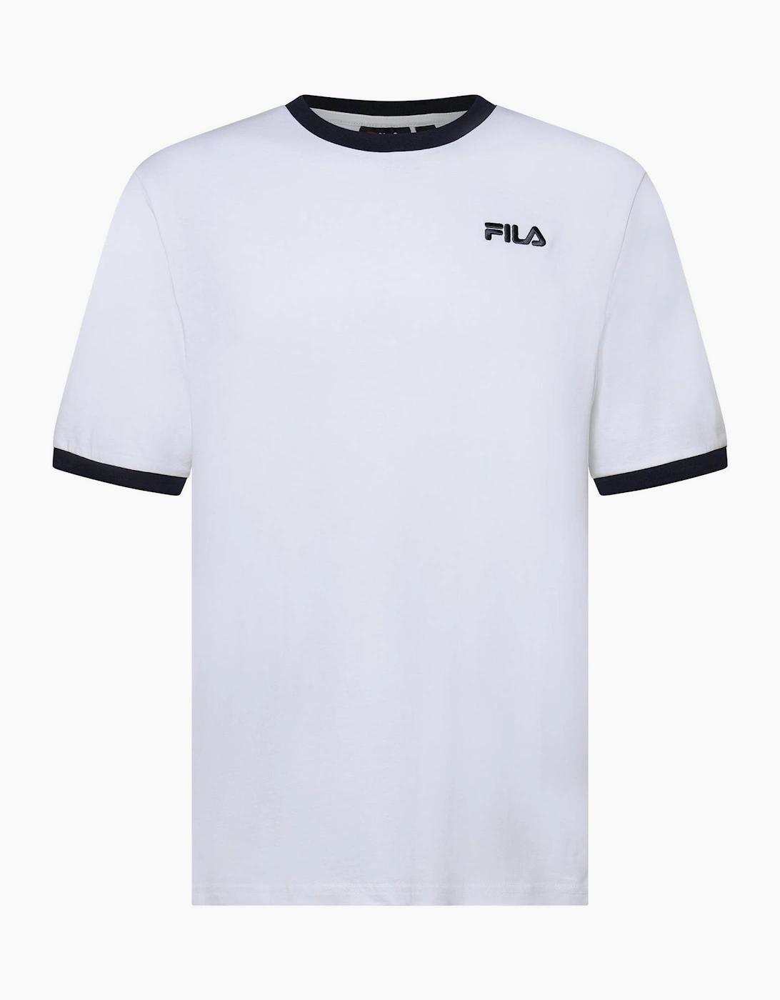 Fila Fila Men's Aster Wordmark Crew Neck Short Sleeve Jersey T-Shirt - White/Multi