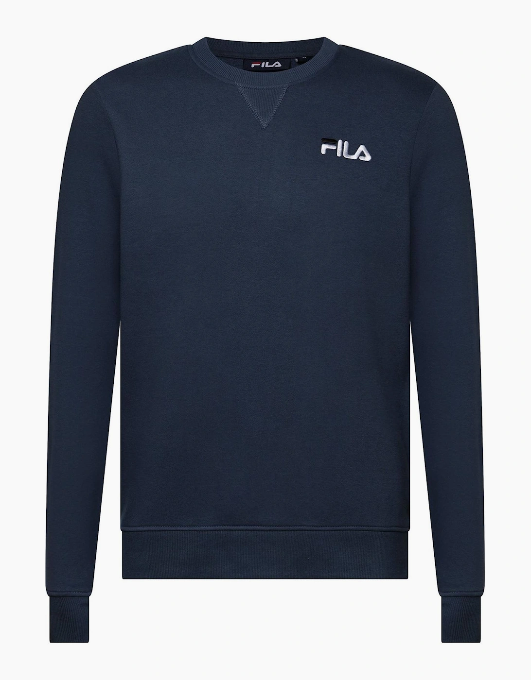 Fila Men's Blue Casper Wordmark Crew Neck Long Sleeve Sweatshirt - Size 2X Large