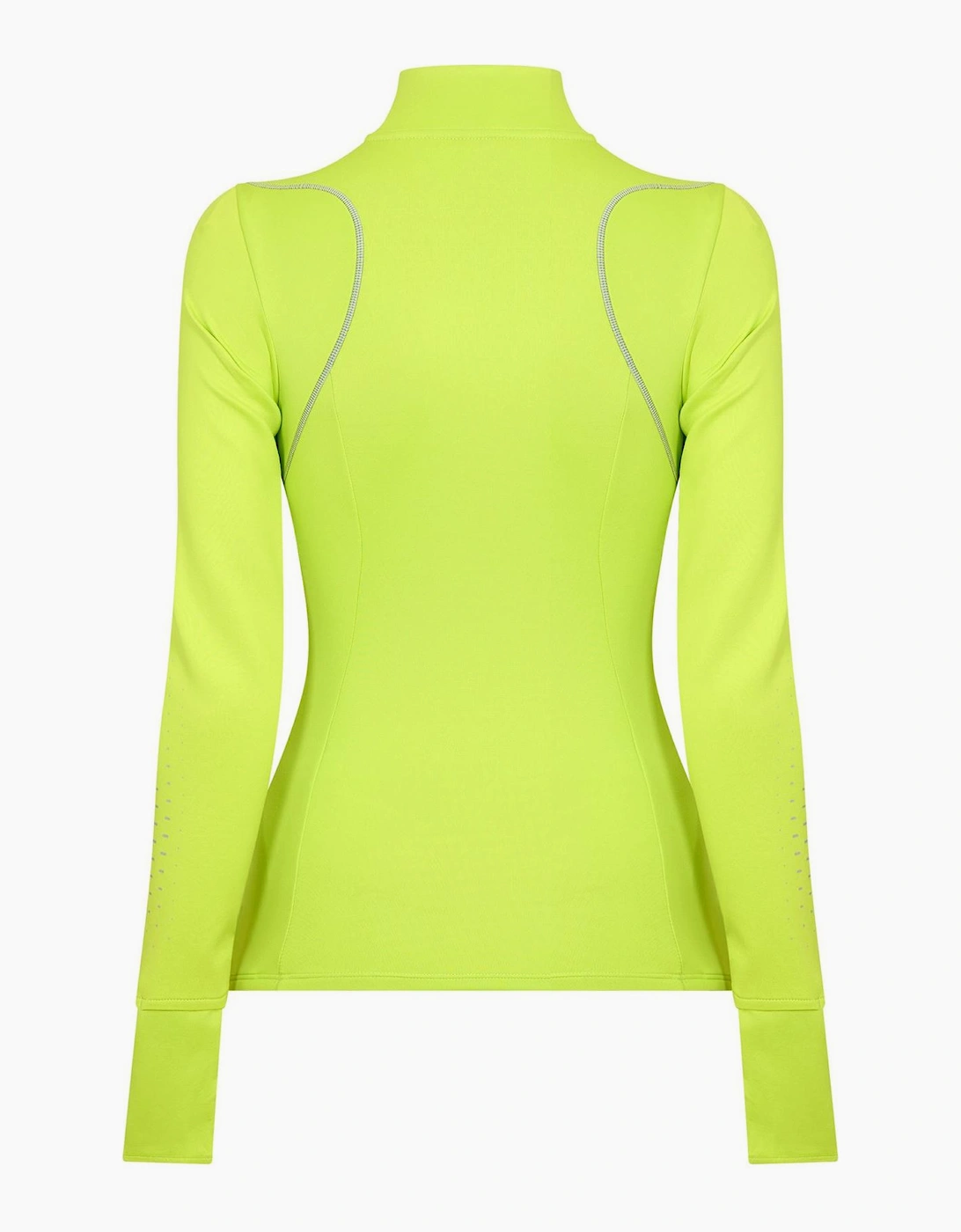 Swift Slim Zip Neck High Collar Long Sleeve Athletic Top