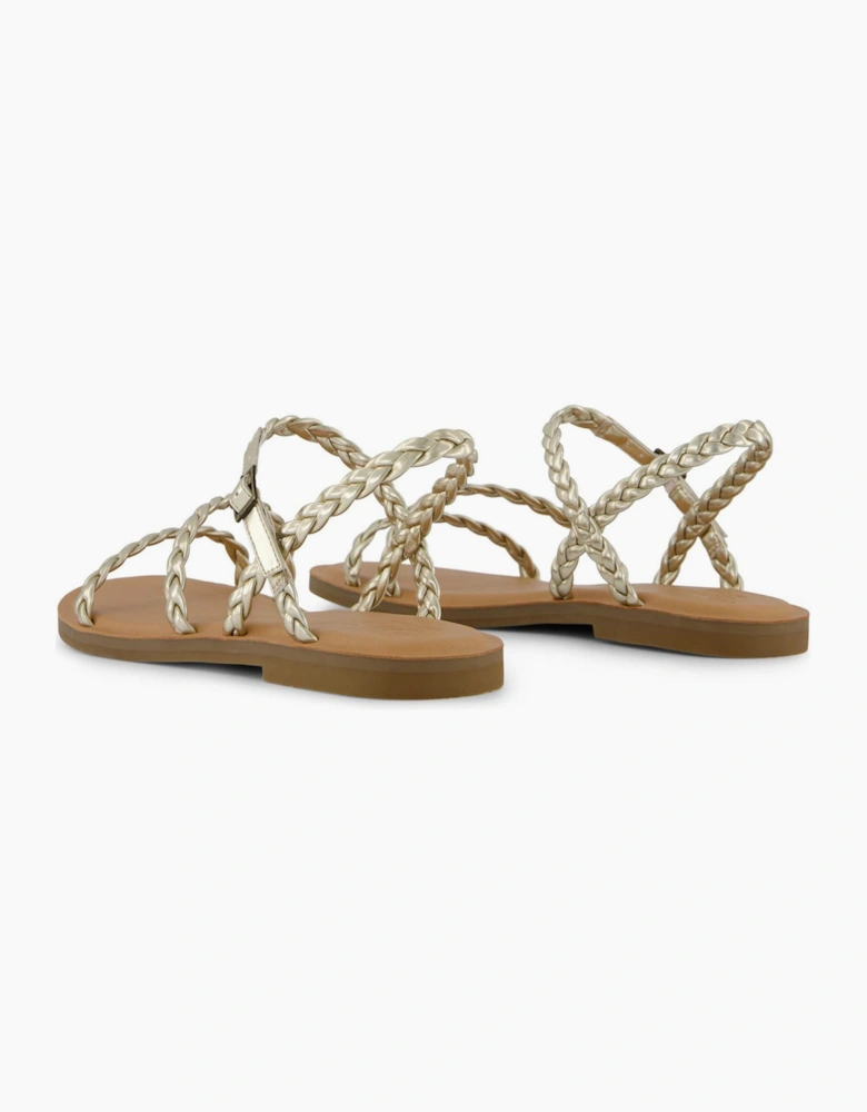 Kira Gladiator Sandals Open Toe Flats
