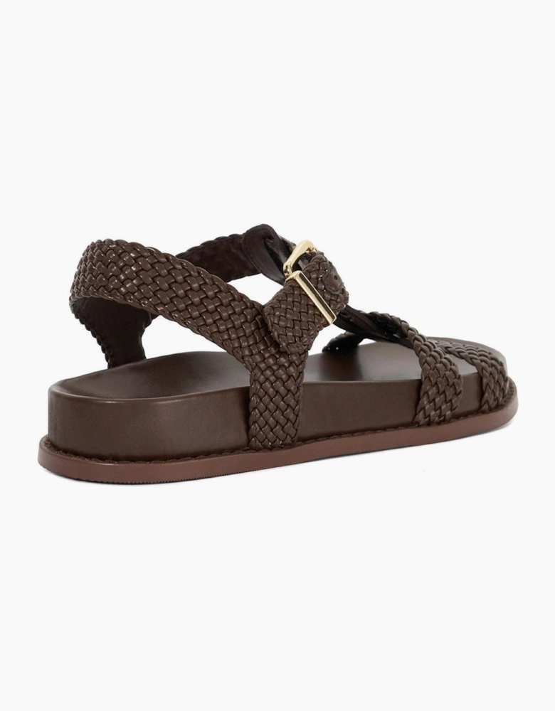 Lo Looking Textured Open Toe Fisherman Sandals