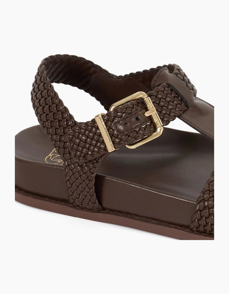 Lo Looking Textured Open Toe Fisherman Sandals