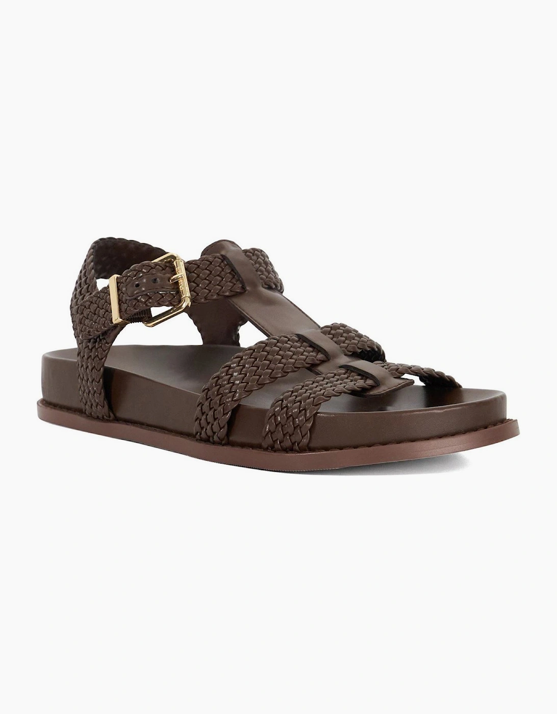 Lo Looking Textured Open Toe Fisherman Sandals