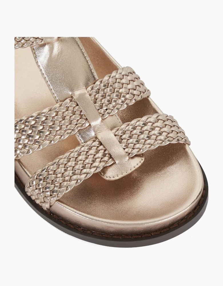 Lo Looking Textured Open Toe Fisherman Sandals