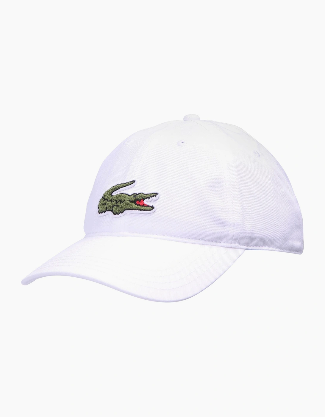 Crocodile Logo Print Curved Brim Dad Cap