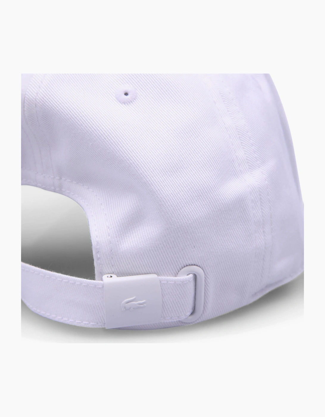Crocodile Logo Print Curved Brim Dad Cap