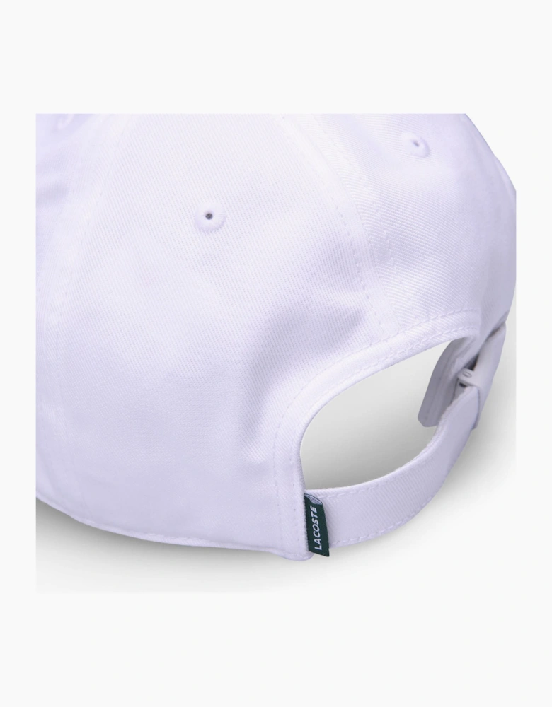 Crocodile Logo Print Curved Brim Dad Cap
