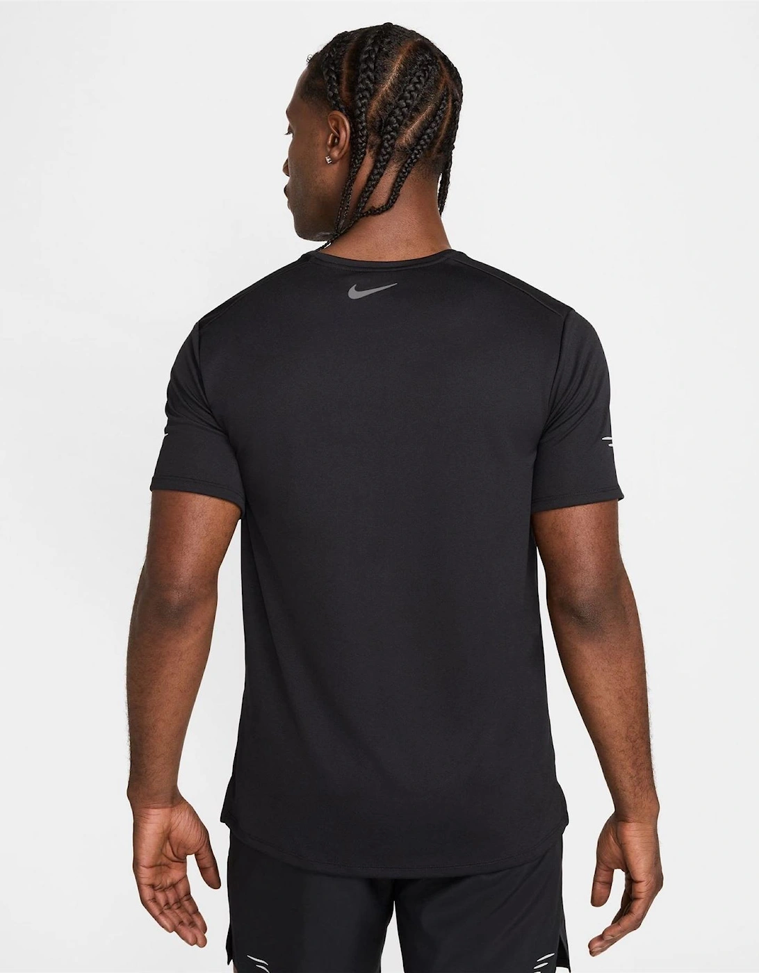 Mile Logo Print Wordmark Crew Neck Short Sleeve Jersey T-Shirt