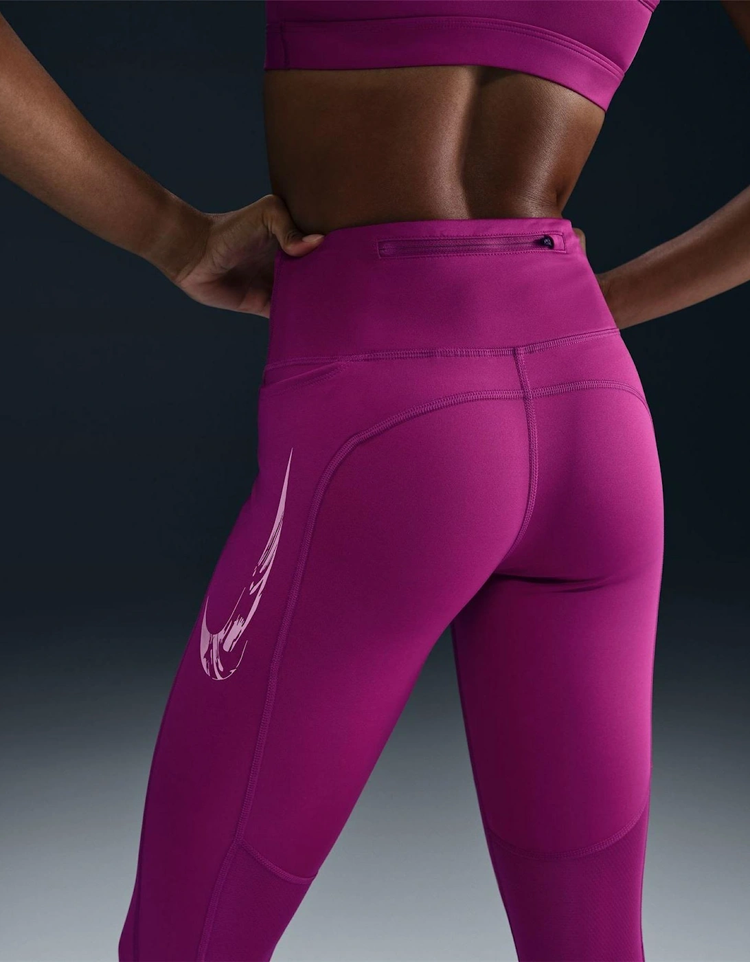 Fast Solid Patterned High Rise Compression Leggings